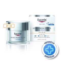 Eucerin Hyaluron-Filler, dnevna krema za vse tipe kože - ZF 30 (50 ml)