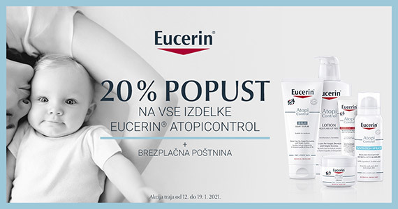 Eucerin AtopiControl vam je na voljo 20% ugodneje + Brezplačna dostava.