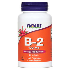 Vitamin B-2 500 mg NOW, kapsule (100 kapsul)