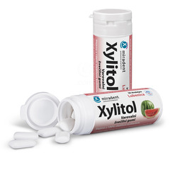 Xylitol, žvečilni gumi z okusom lubenice (30 žvečilnih gumijev)