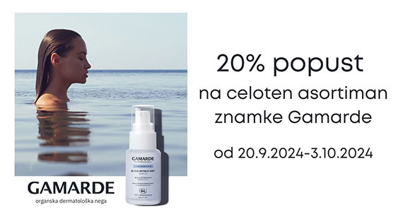 Gamarde vam je na voljo 20% ugodneje.