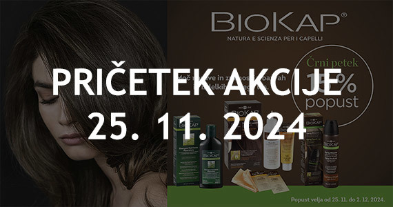 BioKap Black Friday na Lekarnar.com - Vsi izdelki BioKap so vam na voljo 15% ugodneje.