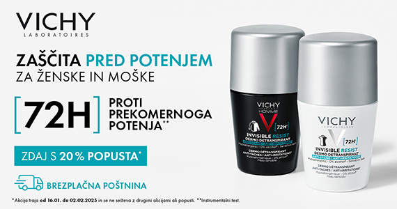 Vichy dezodoranti so vam na voljo 20% ugodneje + Brezplačna dostava