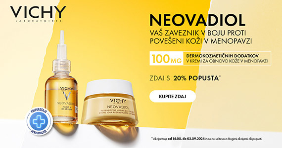 Vichy Neovadiol vam je na voljo 20% ugodneje.