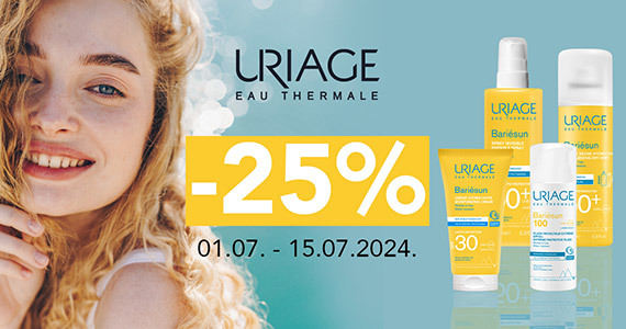 Vsi izdelki Uriage Bariesun so vam na voljo 25% ugodneje.