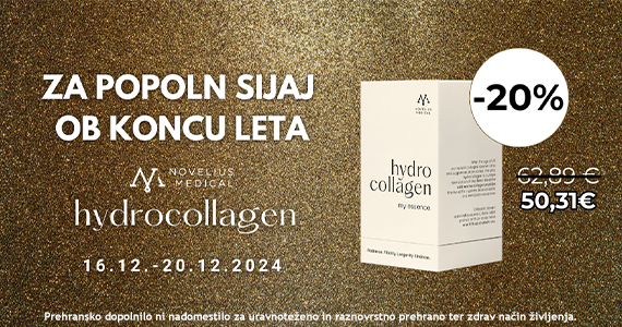 Novelius Medical Hydrocollagen vam je na voljo 20% ugodneje.