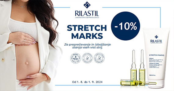 Izdelki Rilastil Stretch Marks so vam na voljo 10% ugodneje.