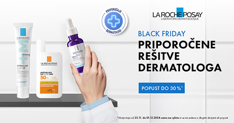 La Roche-Posay Black Friday na Lekarnar.com: La Roche-Posay izdelki so vam na voljo do 30% ugodneje.