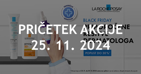 La Roche-Posay Black Friday na Lekarnar.com: La Roche-Posay izdelki so vam na voljo do 30% ugodneje.