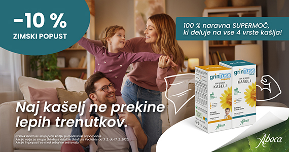 Medicinska pripomočka Grintuss sta vam na voljo 10% ugodneje