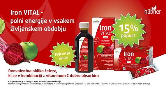 Iron Vital vam je na voljo 15% ugodneje