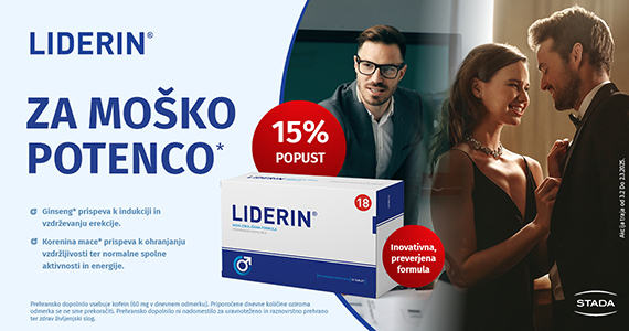 Prehransko dopolnilo Liderin vam je na voljo 15% ugodneje.