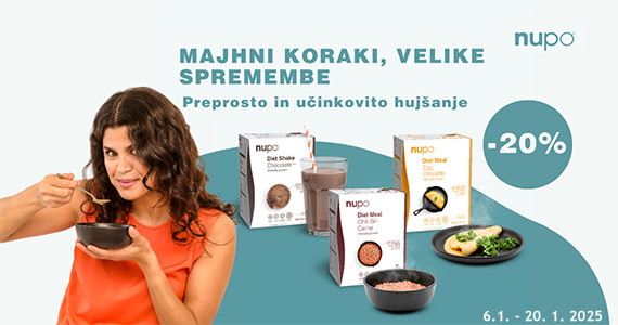 Nupo dnevi zdravega hujšanja na Lekarnar.com - Posamezni izdelki Nupo so vam na voljo 20% ugodneje.