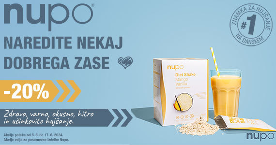 Nupo dnevi zdravega hujšanja na Lekarnar.com - Posamezni izdelki Nupo so vam na voljo 20% ugodneje.