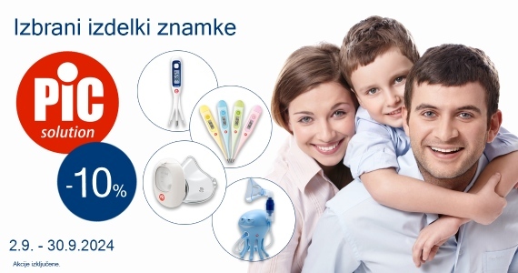 Izbrani izdelki PiC Solution so vam na voljo 10% ugodneje.