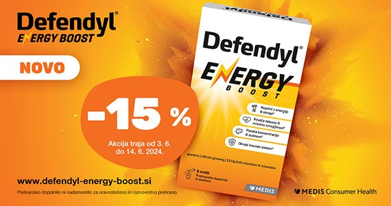 Defendyl Energy Boost vam je na voljo 15% ugodneje.