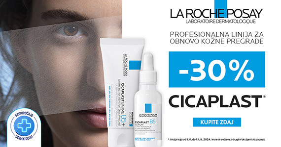 Vsi izdelki La Roche-Posay Cicaplast so vam na voljo 30% ugodneje