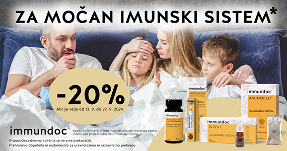 immundoc dnevi na Lekarnar.com: Vsi izdelki immundoc so vam na voljo 20% ugodneje.