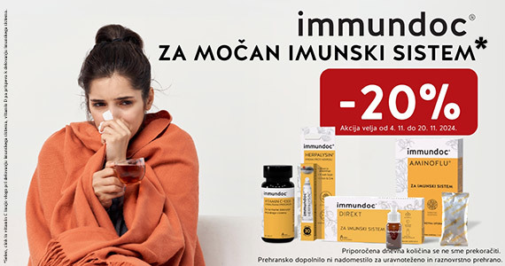 Vsi izdelki immundoc so vam na voljo 20% ugodneje