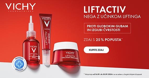 Vsi izdelki Vichy Liftactiv so vam na voljo 25% ugodneje. - Slika 1