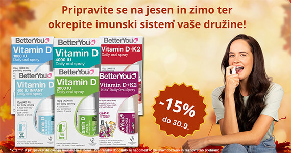 Vsi izdelki BetterYou DLux z vitaminom D so vam na voljo 15% ugodneje. - Slika 1