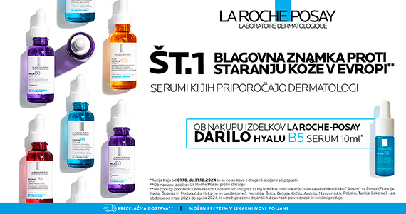 La Roche-Posay anti-age mesec vam prinaša brezplačno dostavo na izbrane izdelke.