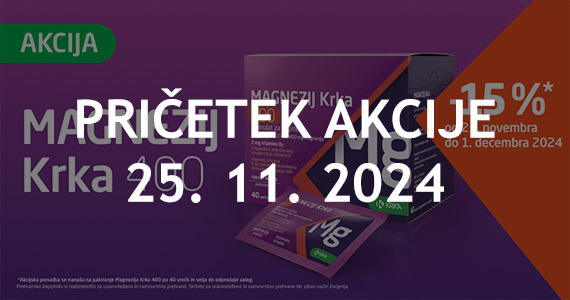 Krka Black Friday na Lekarnar.com: Krka Magnezij 400 granulat za napitek - vrečke (40 x 8 g) vam je na voljo 15% ugodneje.