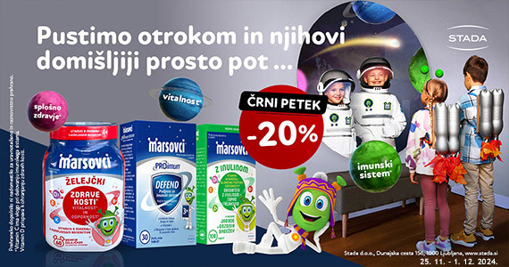 Marsovci Black Friday na Lekarnar.com - Marsovci prehranska dopolnila za otroke so vam na voljo 20% ugodneje.