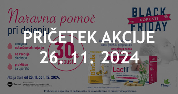 Lactil Black Friday na Lekarnar.com - Lactil kapsule so vam na voljo 30% ugodneje