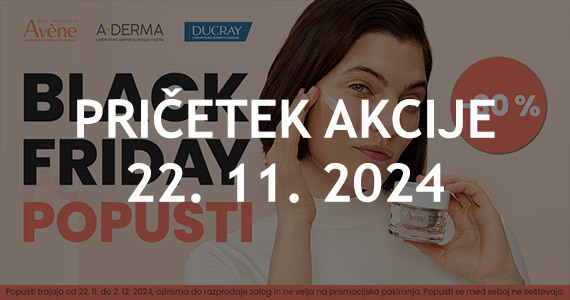 Ducray Black Friday na Lekarnar.com - Vsi izdelki Ducray so vam na voljo 30% ugodneje.