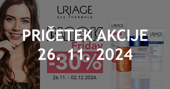 Uriage Black Friday na Lekarnar.com - Uriage vam je na voljo kar 30% ugodneje.