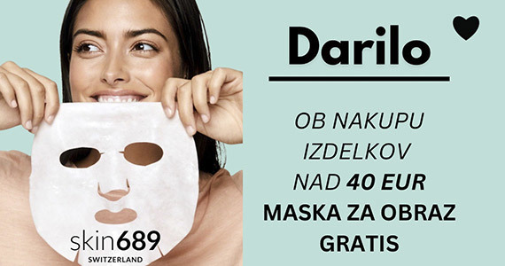 Ob nakupu izdelkov Skin689 v vrednosti nad 40€ prejmete darilo: Masko za obraz (1 kos). - Slika 1