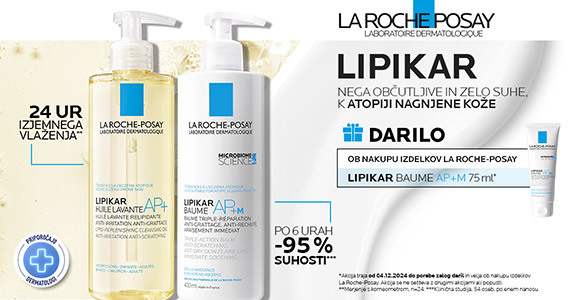 Ob nakupu enega ali več izdelkov La Roche-Posay prejmete darilo: La Roche-Posay Lipikar AP+M balzam (75 ml). - Slika 1