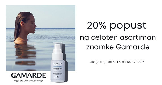 Gamarde vam je na voljo 20% ugodneje