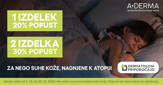 Ob nakupu 1 izdelka A-Derma prejmete 20% popust, ob nakupu 2 ali več izdelkov pa kar 30% popust. - Slika 1