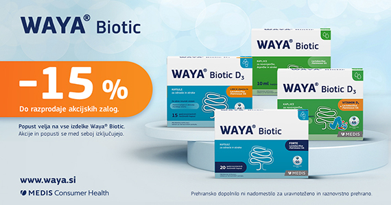 Izdelki Waya Biotic so vam na voljo 15% ugodneje. - Slika 1