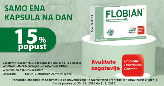 Prehranska dopolnila Abela Pharm so vam na voljo 15% ugodneje.