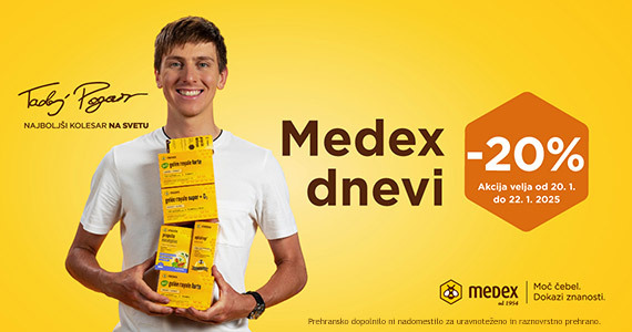 Medex dnevi na Lekarnar.com: Vsi izdelki Medex vam bodo na voljo kar 20% ugodneje.