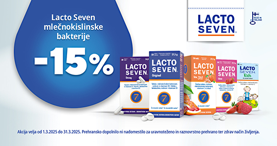 Vsi izdelki Lactoseven Vitabalans so vam na voljo 15% ugodneje