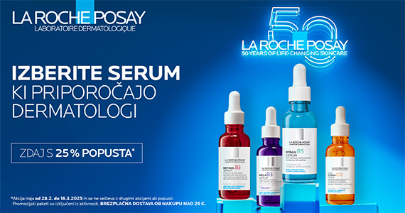 La Roche-Posay anti-age izdelki so vam na voljo 25% ugodneje + Brezplačna dostava ob nakupu nad 25€. - Slika 1