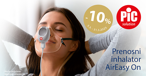 PiC AirEasy On prenosni inhalator vam je na voljo 10% ugodneje.