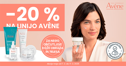 Avene vam je na voljo 20% ugodneje.