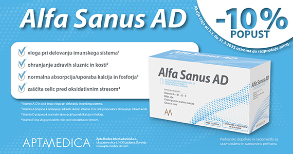 Alfa Sanus AD vam je na voljo 10% ugodneje.