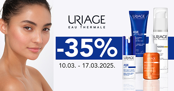 Uriage Depiderm in Age Lift liniji sta vam na voljo 35% ugodneje.