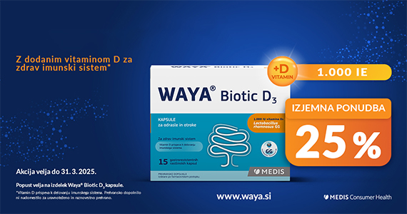 Waya Biotic D3 kapsule za odrasle in otroke so vam na voljo 25% ugodneje. - Slika 1