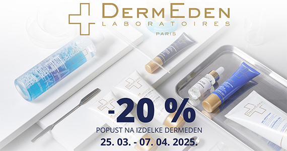 Vsi izdelki DermEden so vam na voljo 20% ugodneje.