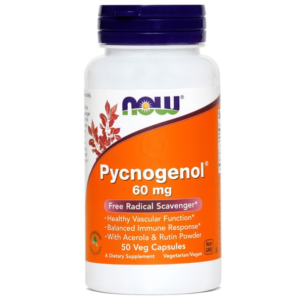 Pycnogenol 60 mg NOW kapsule