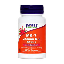 Vitamin K-2 (MK7) 100 µg NOW kapsule