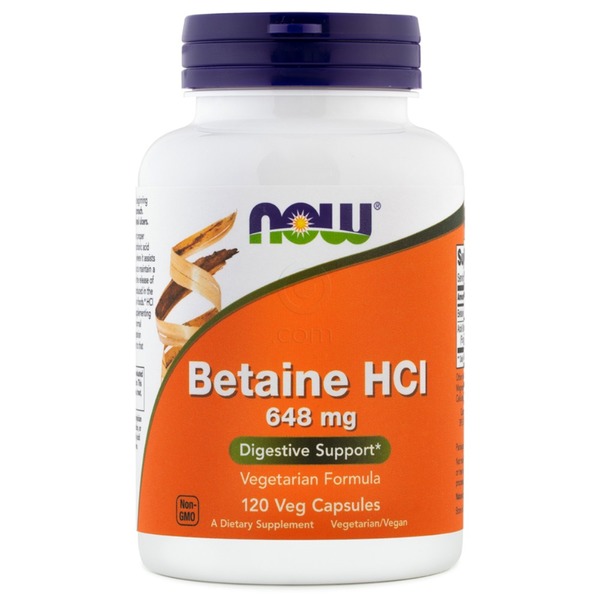 Betaine HCl NOW, kapsule