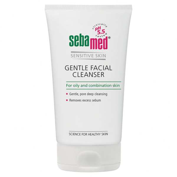 Sebamed, nežni gel za umivanje obraza za mastno in mešano kožo (150 ml)